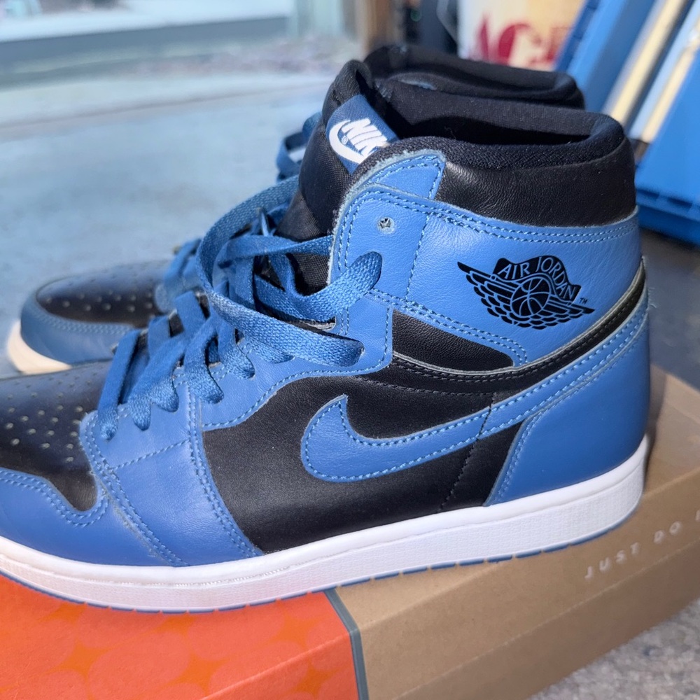 Air Jordan Retro Blue and Black High-Top Sneakers OG